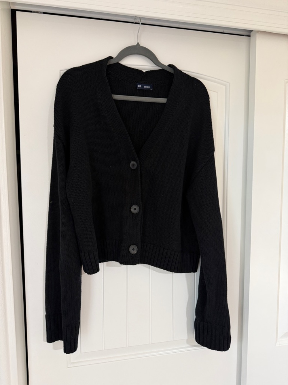 GAP 100% Cotton V-Neck Crop Cardigan